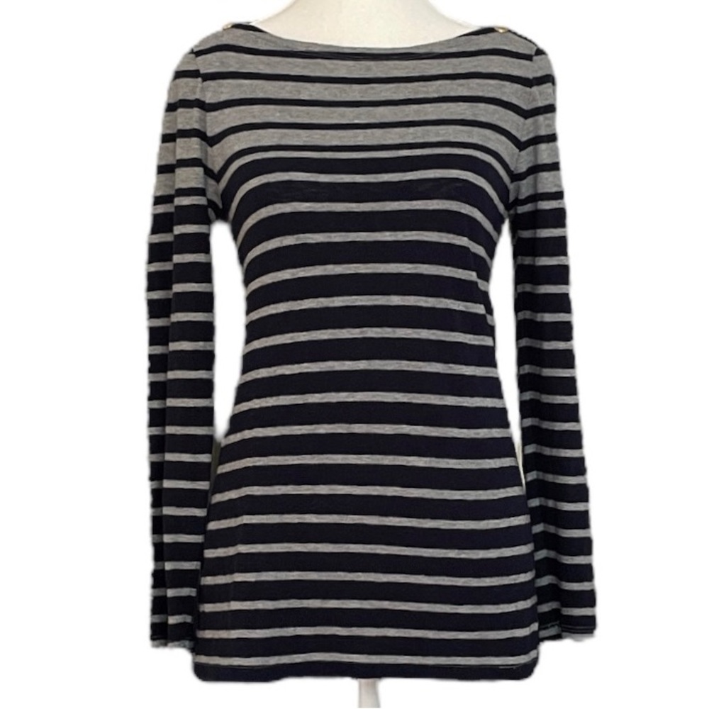 J Crew Stripped Long Sleeve Tee